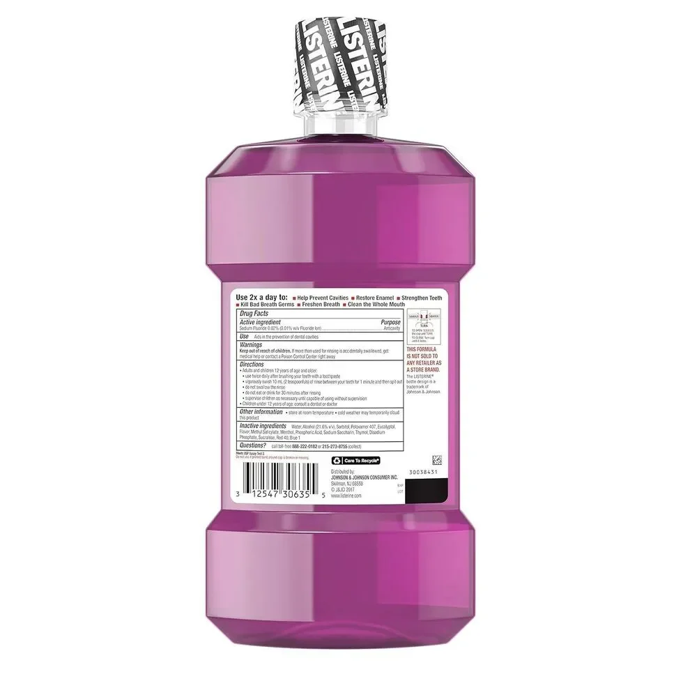 2-Pack Listerine Mount Vernon Total Care Mouth Wash 33.81 Fluid Ounce Purple